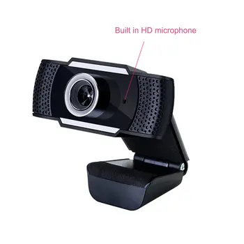 

720P Computer Hd Webcam Built-In Sound-Absorbing Microphone Plug And Play Auto Focus 360 Degree Rotation