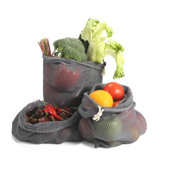 

9pcs Reusable Produce Bags Cotton Mesh Produce Shopping Bag Set Organic Eco Friendly Washable Storage Bags for Fruit Vegetables