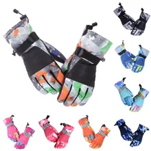 Ветрозащитные перчатки для езды на мотоцикле, мужские и женские лыжные перчатки, теплые лыжные перчатки с сенсорным экраном