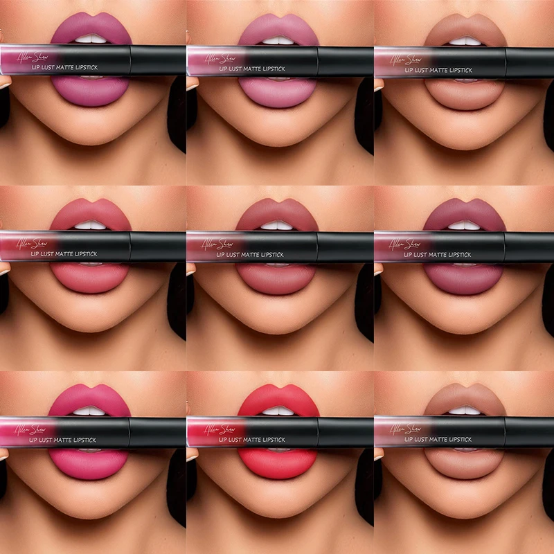 Allenshaw Matte Lip Gloss 12 Colors Nude Waterproof Liquid Lipstick Long Lasting Lip Makeup Red Wine Moisturizer Smooth Lip Blam Allenshaw Matte Lip Gloss 12 Colors Nude Waterproof Liquid Lipstick Long Lasting Lip Makeup Red Wine Moisturizer Smooth Lip Blam