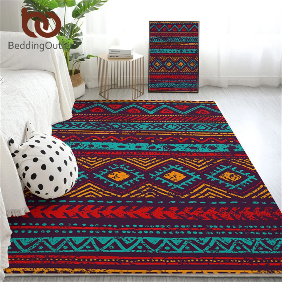 BeddingOutlet Aztec Large Carpet Decorative Floor Mat Geometric Ethnic Area Rug Bohemian Colorful Totem Alfombra Cozy Home Decor | Дом и сад