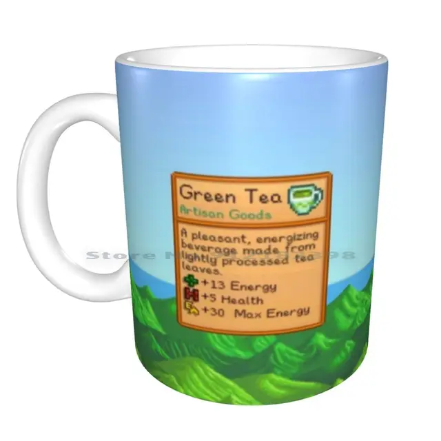 Stardew Valley Green Tea Mug Ceramic Mugs Coffee Cups Milk Tea Valley
