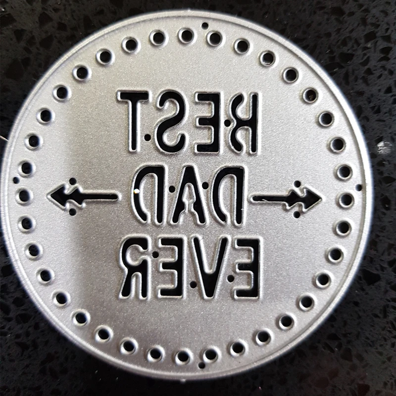 Папа лучший металлический Дырокол режущие штампы для трафареты скрапбукинга DIY