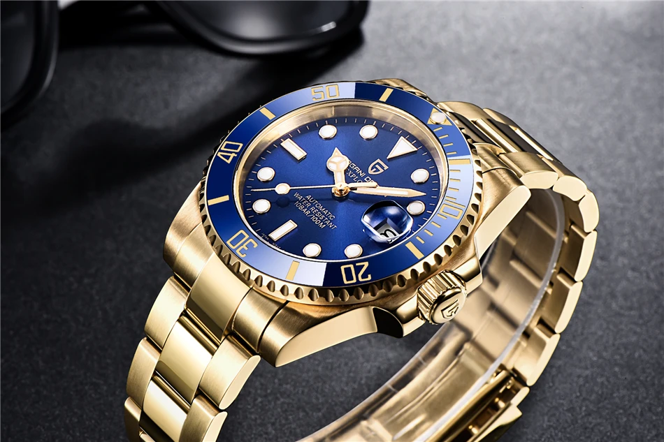 PAGANI DESIGN 40MM Men's Automatic Watch Luxury Sapphire Glass Mechanical Watch Stainless Steel Fashion Sports Waterproof Watch