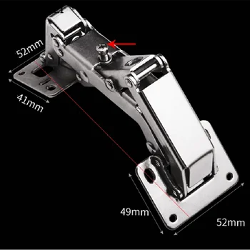 

Stainless Steel Hinges Door Connector Drawer Durable Furniture Bookcase Window Cabinet Home Slow Shut Clip-on Soft Close Plate