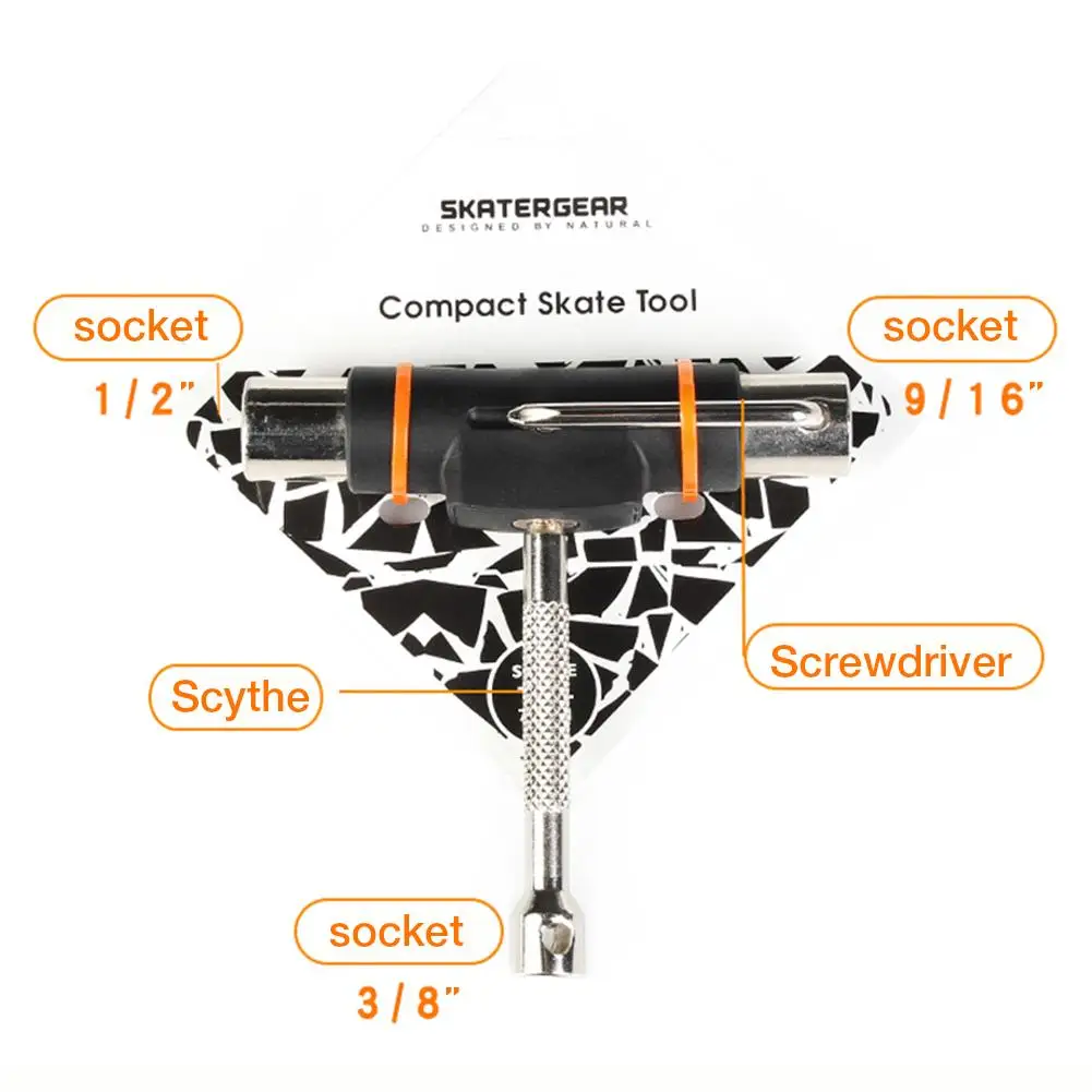Полуавтоматический скейтборд инструмент Съемный инструмент с файлом экономия труда гаечный ключ