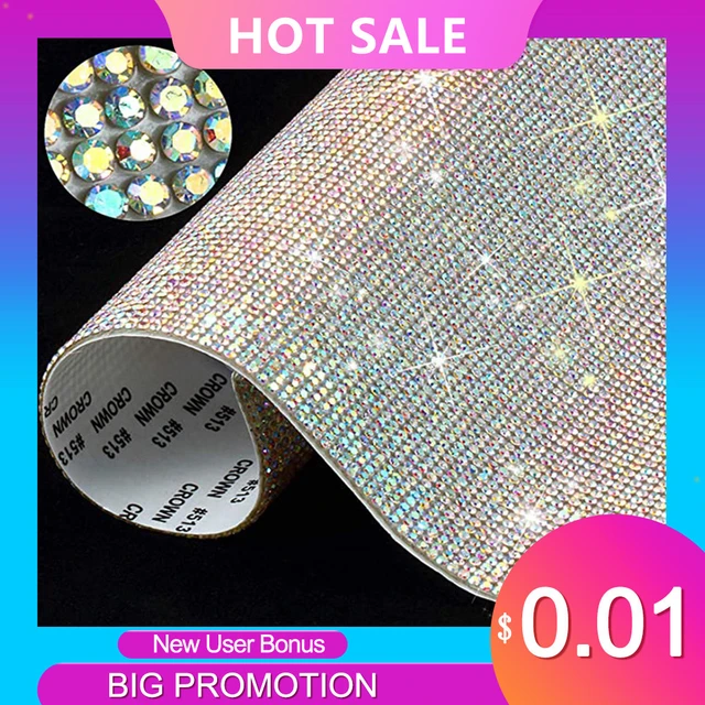 Self Adhesive Crystal Rhinestone Diamond Ribbon  Resin Rhinestone Mesh  Applique - 24 - Aliexpress