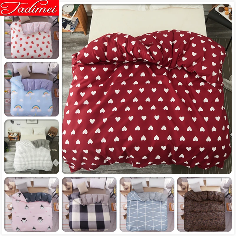 

1 pcs pieces Duvet Cover Soft Cotton Quilt Blanket Comforter Case 150x200 180x220 200x230 220x240 King Queen Double Single Size