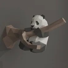 Nuevo Panda de papel 3D DIY para niños, material de bricolaje, fiesta creativa manual, utilería de espectáculo, juguetes decorativos para niños, regalos, 2020