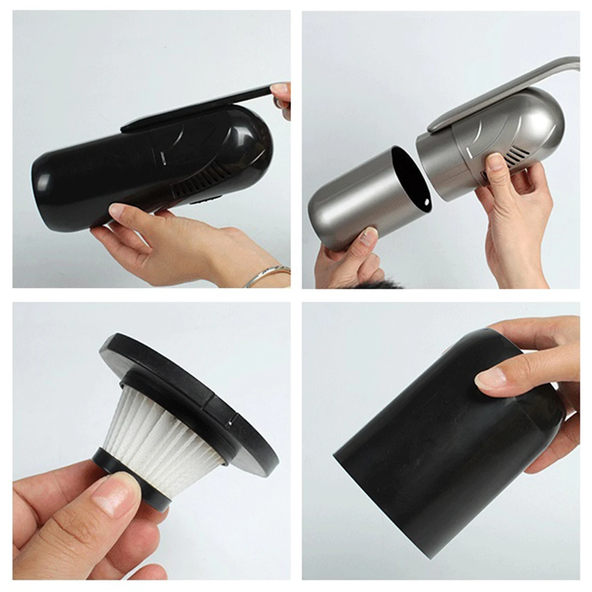 12 в 120 Вт беспроводной ручной пылесос влажный сухой USB Перезаряжаемый Мини Портативный пылесборник для домашней уборки автомобиля