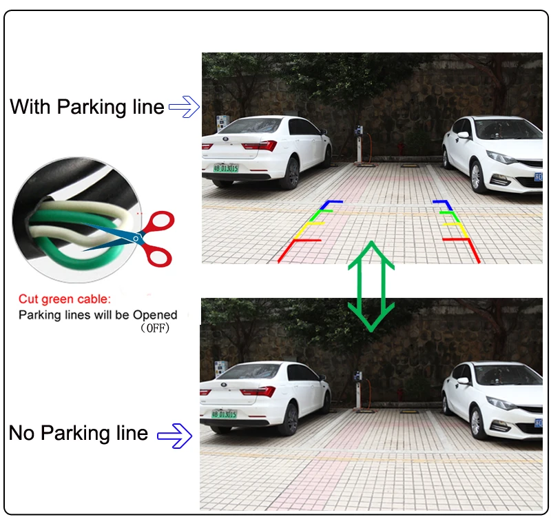 traseira do carro câmera reversa para mitsubishi