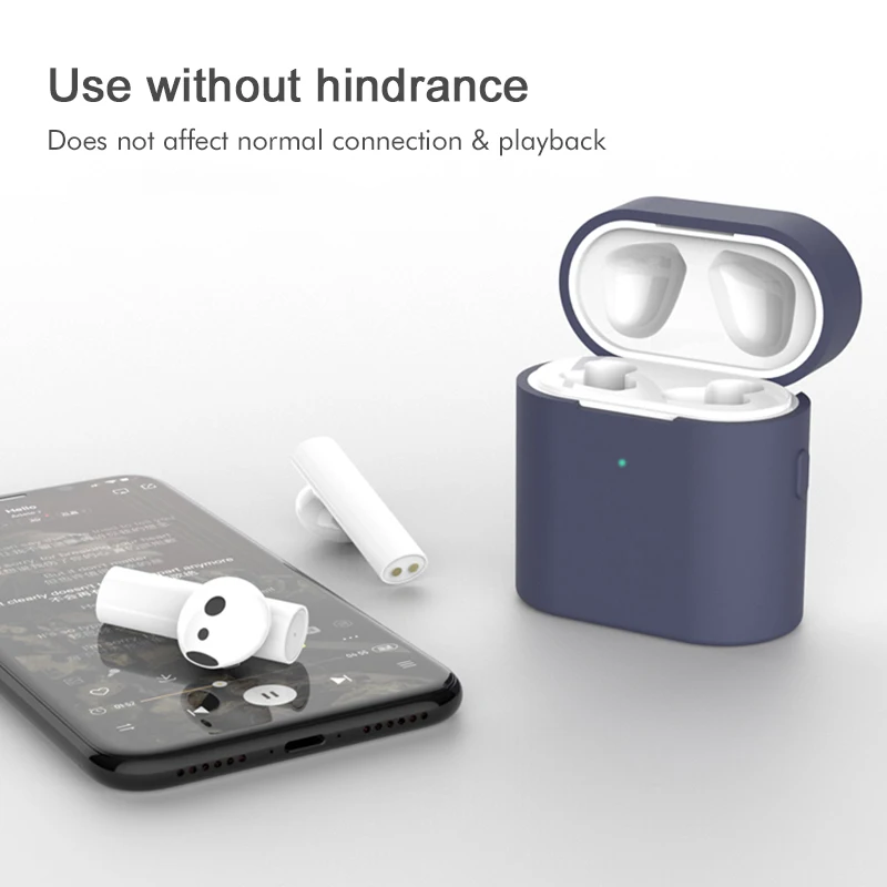 Силиконовый наушник чехол для Xiaomi Redmi Airdots противоударный защитный Air dots TWS