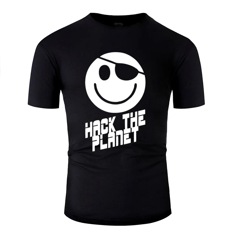 Персонализированные дизайнерские футболки Hack The Planet мужские и женские с круглым