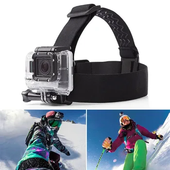 

Outdoor Sports Camera Fixed Strap Elastic Headband Fit for Go Pro Hero Black Reliable Anti-slide Elastic Head Strap band for GoP