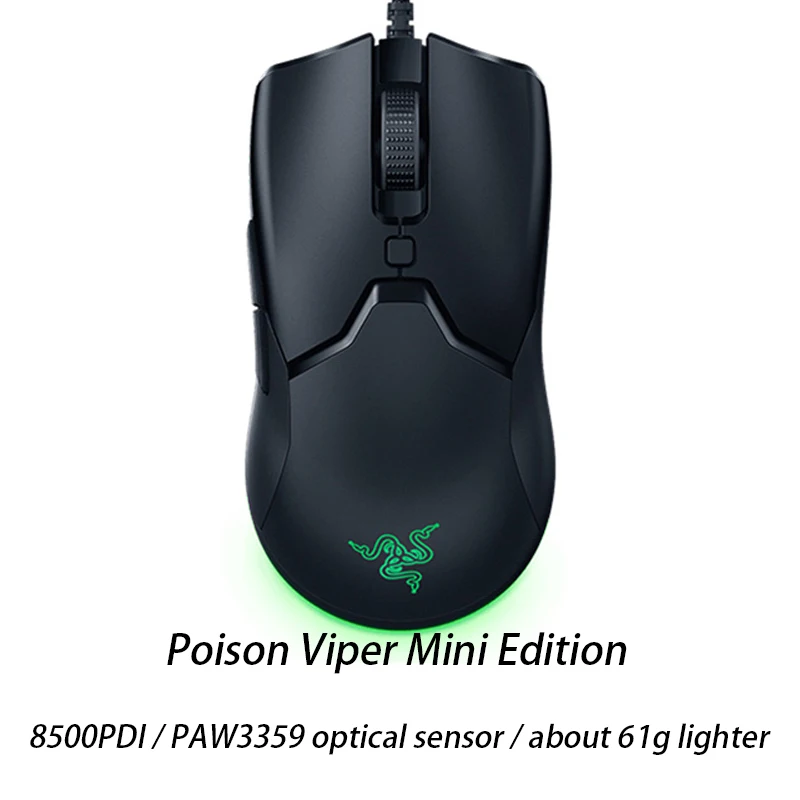 Игровая мышь Razer Viper Mini оптическая сенсорная игровая 8500DPI Chroma RGB легкая SPEEDFLEX с