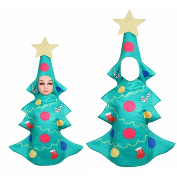 

Child Christmas Tree Cosplay Outfit Elf Costume Boys Girls Christmas New Year Party Performance Fancy Dress