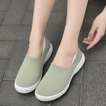 

Casual Shoes Women Sneaker Leisure Women's Fashion Wild Outdoor Mesh Soft Bottom Shoes Solid Slip On Breathable Shoes Sneakers
