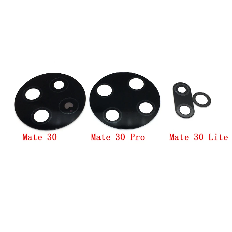 50pcs For Huawei Mate 30 Lite Mate 30 Pro Rear Back Camera Glass Lens Cover With Sticker Adhesive