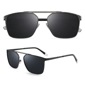 

Vintage high quality spot square metal frame size 56-17-145 unisex polarized sunglasses