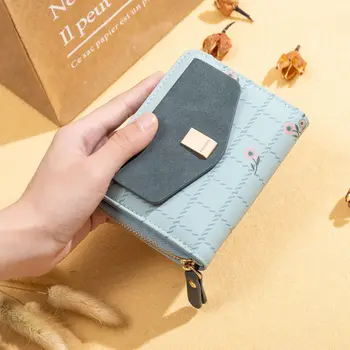 

Korean Version of The Short Wallet Student Coin Coin Purse Multifunctional All-in-one Female Card Package