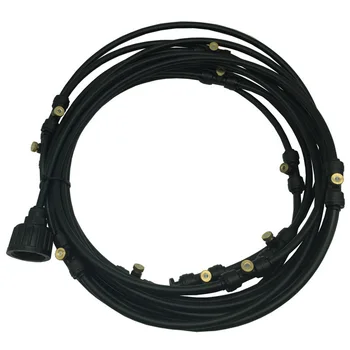 

HOT Mist Cooling System Garden Misting Irrigation System Outdoor Watering Cool Nozzles Set for Lawn TI99