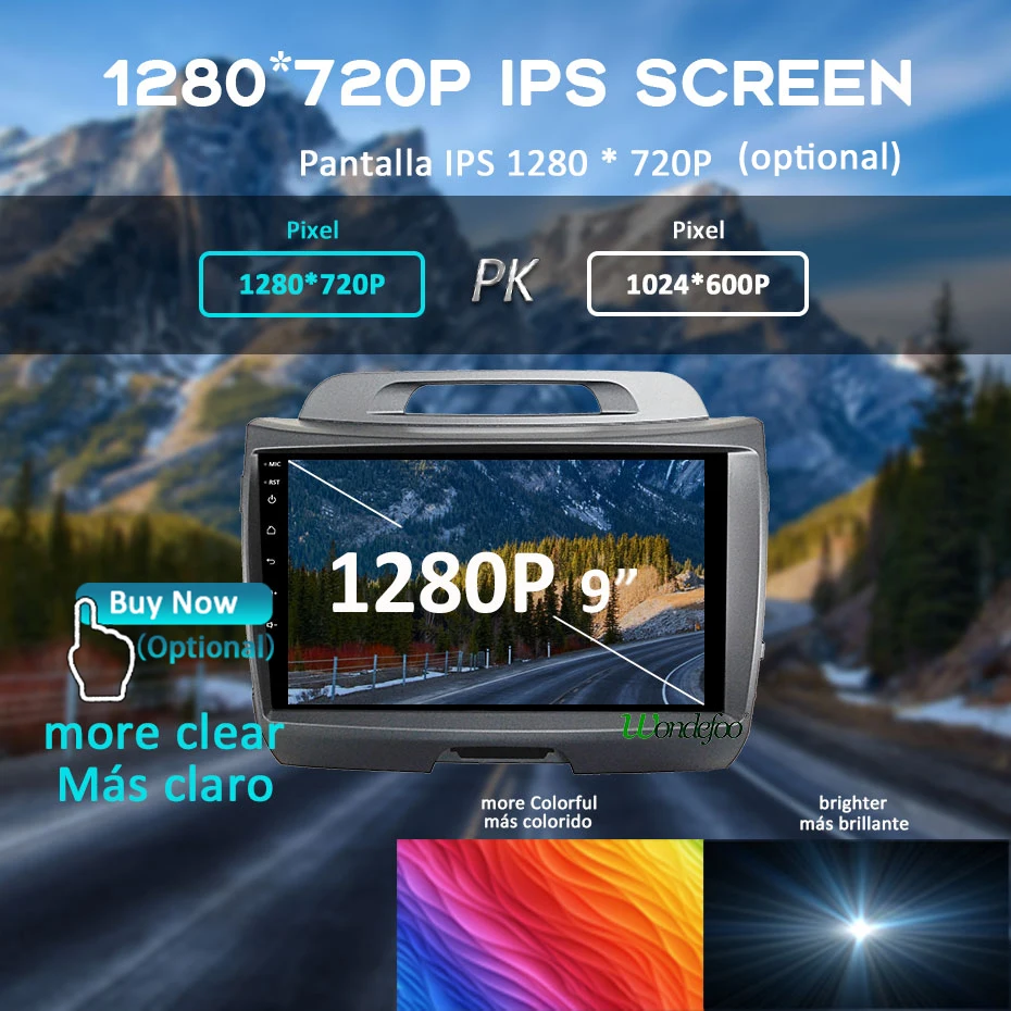 1280P Android 9,0 4G 64G Carplay Авто gps для Kia Sportage 3 4 SL 2010- мультимедийный радио навигационный экран без DVD рекордера