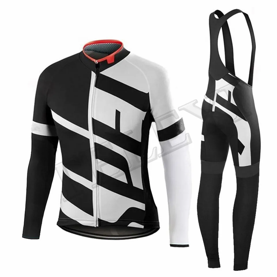 Cycling set Specializeding Велоспорт Джерси Набор Весна с длинным рукавом велосипед одежда гоночный велосипед одежда Велоспорт набор Майо Ropa Ciclismo Homb - Цвет: Cycling set