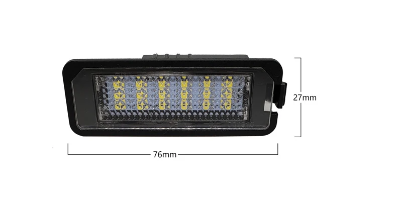 2 шт. 12 В светодиодный светильник для номерного знака для VW GOLF 4 5 6 7 Polo 6R для Passat B6 Автомобильные фары для номерного знака