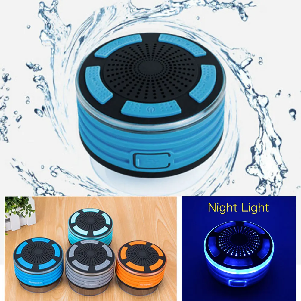 Водонепроницаемая светодиодная Колонка IPX7 портативная беспроводная Bluetooth