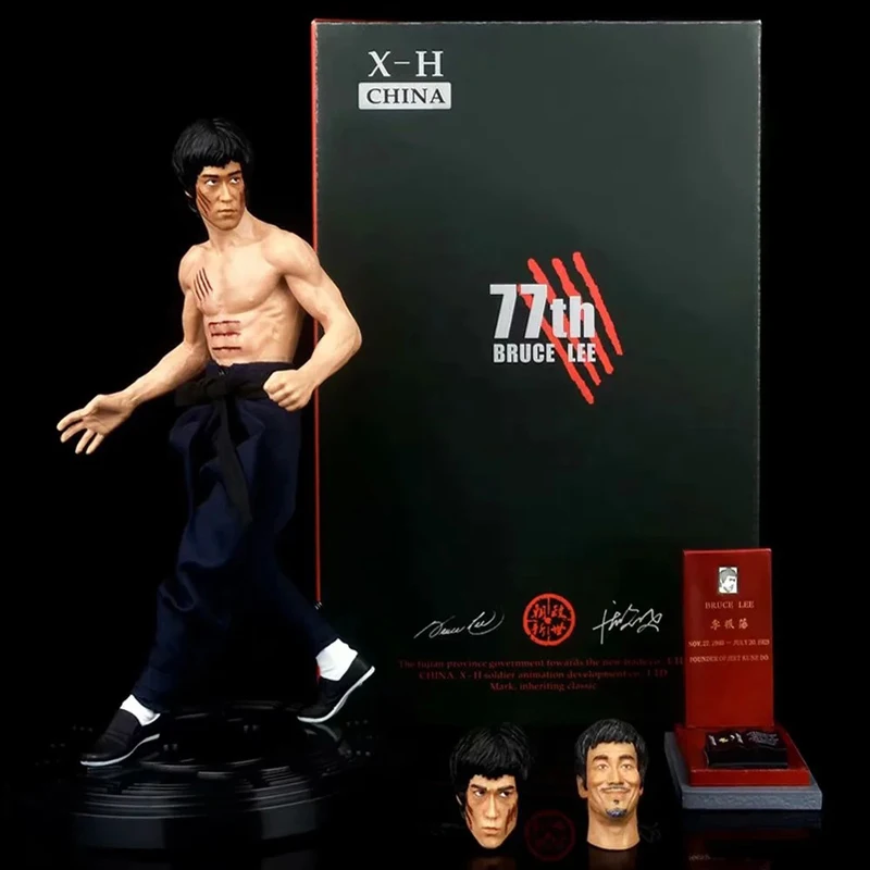 Anime Bruce Lee Action Figure The Return of the Grandmaster Dragon Tiger  Fighting Three headed Real Clothes 12 inch|Action Figures| - AliExpress