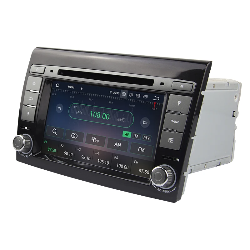 Sale Android 9.0 9.1 Car DVD Player 2 din Stereo for Fiat Bravo 2007-2014 Radio NAVI GPS Navigation System 1024*600 Bluetooth Wifi 2