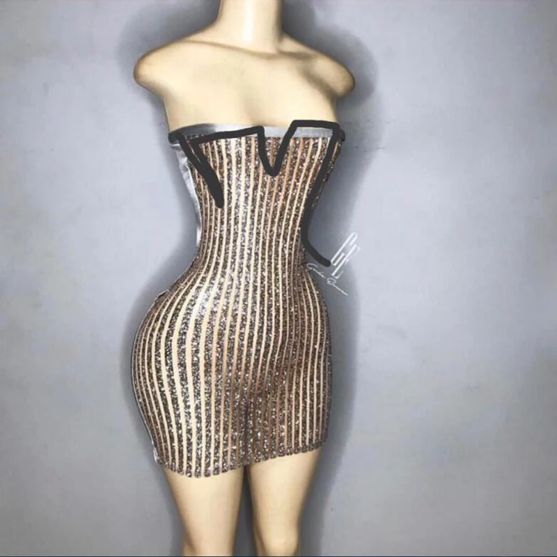 SoAyle Роскошные без бретелек Мини платье коктейльные платья Короткие вечерние платья