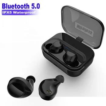 

Bluetooth 5.0 Wireless Earphone Stereo Bass Wireless Earbuds Sport Waterproof Headphone Gaming Earphone With Charging case