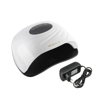 

120W 45 LED UV Nail Lamp Light Professional Polish Gel Dryer 2 In 1 Smart Infrared Sensor Double Light Source Art Nail Machine