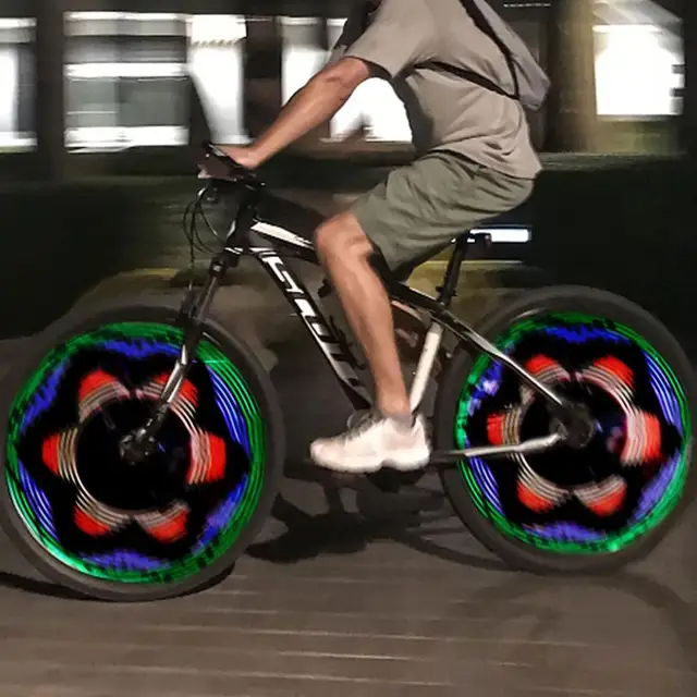 3D Fahrrad Speichen 32 Led-leuchten Beleuchten die Straßen Fancy