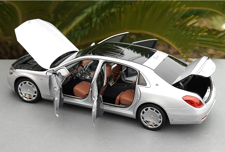1:18 Maybach s-класс S600 литая Классическая Игрушка модель автомобиля для подарка, коллекции, игрушки