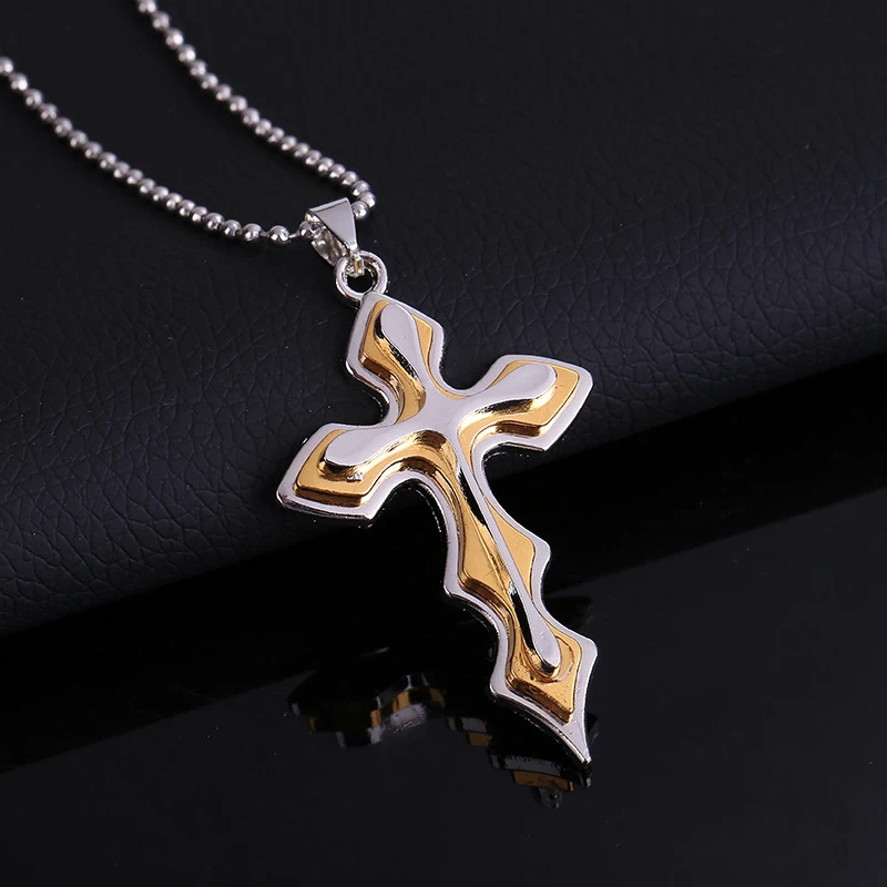 2021 Fashion New Black Rectangle Pendant Necklace Men Trendy Simple Stainless Steel Chain Men Necklace Jewelry Gift 