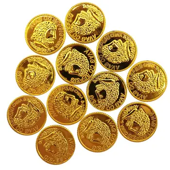 

Pirate Gold Coins Plastic Set of 100,Play Gold Treasure Coins for Play Favor Par