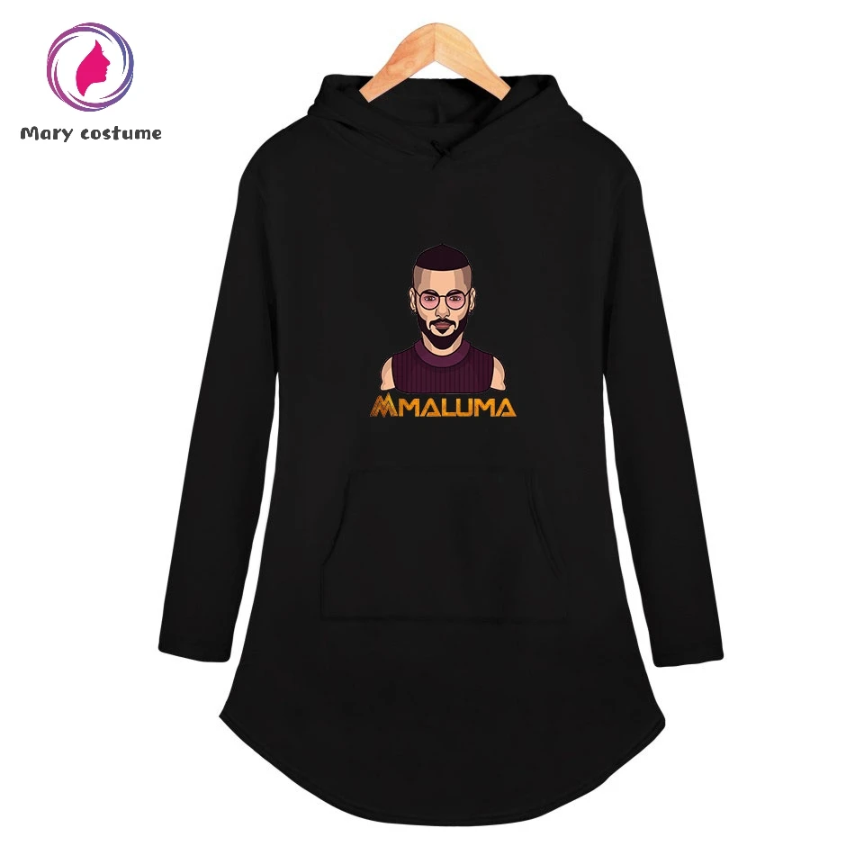 Maluma печать Горячие толстовки Толстовка Женская мода с длинным рукавом Толстовка новая Harajuku уличная