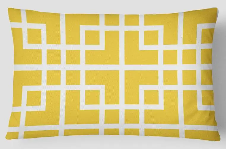30x50 см яркая желтая и серая подушка современный стиль простой Elepahnt цветок ананас Геометрическая Подушка подголовник для прикроватного дивана - Цвет: A10