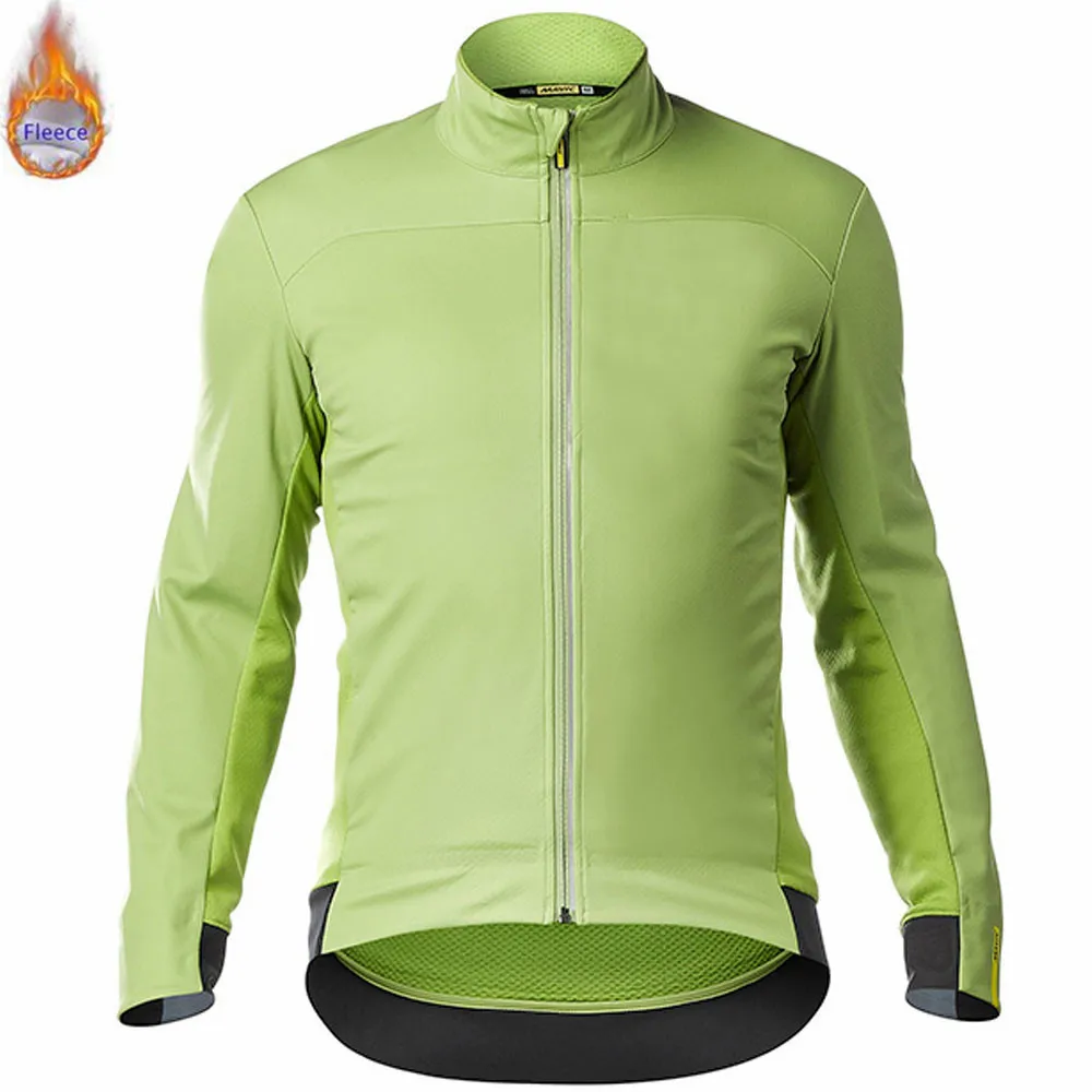 MAVIC New Winter Mens Cycling Jerseys Keep Warm Long Sleeve pro team MTB Bike Jersey Thermal Fleece Maillot Ropa Ciclismo - Цвет: 4