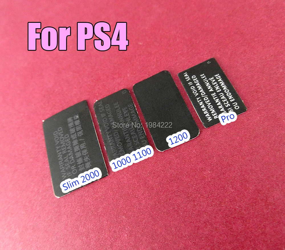 Этикетка для корпуса Sony PS4 1000 1100 1200 2000 Slim Black Back Mark Tag Наклейка этикетка консоли