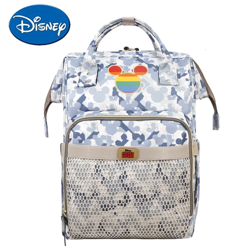 20103064 Сумка для подгузников disney, рюкзак, USB бутылочка, изоляционные сумки, Минни, Микки, большая емкость, для путешествий, Оксфорд, для кормления детей, сумка для подгузников - Цвет: 20103064