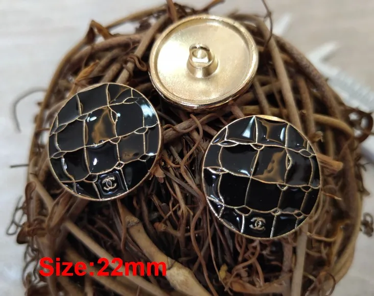 NO29 Size 22mm black Новинка 10 шт. высококачественная металлическая куртка в форме сердца с капельным маслом и пуговицами аксессуары пальто свитер рубашка кнопка 18 мм - Цвет: NO29 Size 22mm black