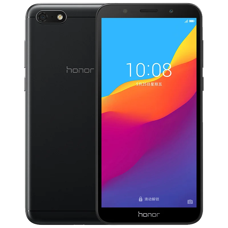 Black Смартфон Honor 7 Play с глобальной ПЗУ 5,4" Fullview 2 Гб 16 Гб MT6739 четырехъядерный Android 8,1 камера 13 МП 3020 мАч Google Play - Цвет: Black