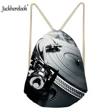 Jackherelook Sound Pattern Men Women’s Drawstring Bag Casual Traval Storage Backpacks Teens Fashion Protable Kids bolsos mujer
