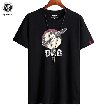 

RUELK 2020 Tide Brand Summer T-shirt Fashion Personality Hip-Hop Trend Panda Print Casual Men's Short-Sleeved T-shirt Men's Top