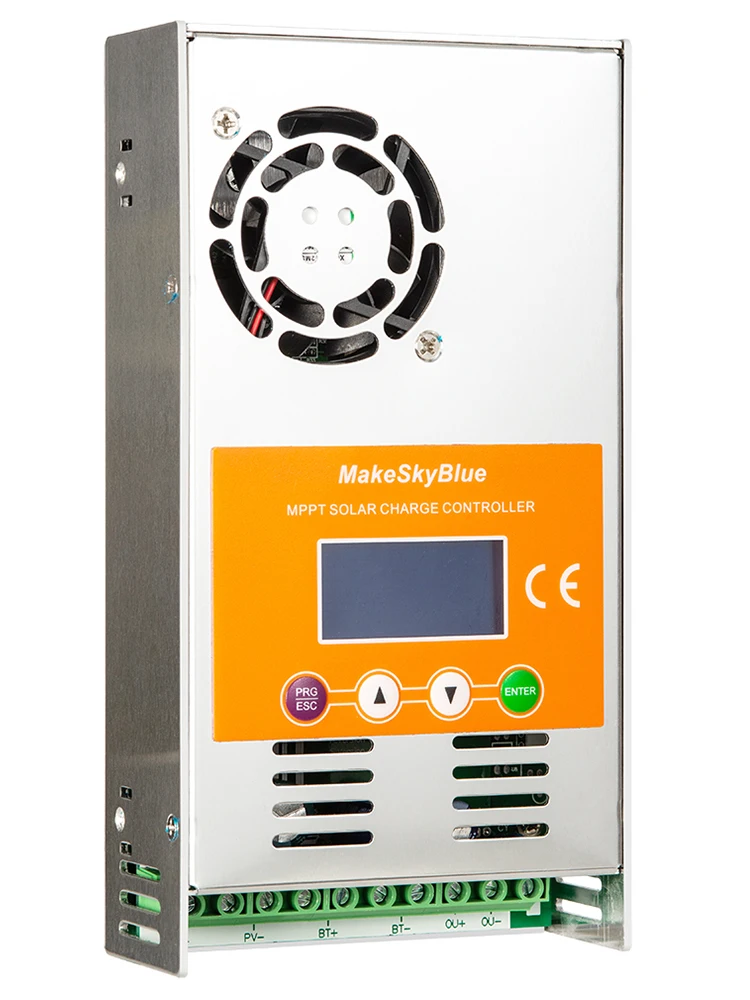 MakeSkyBlue регулятор MPPT 30A Солнечный контроллер заряда для 12 в 24 в 36 в 48 в герметичный AGM свинцово-кислотная батарея автоматически ЖК-дисплей