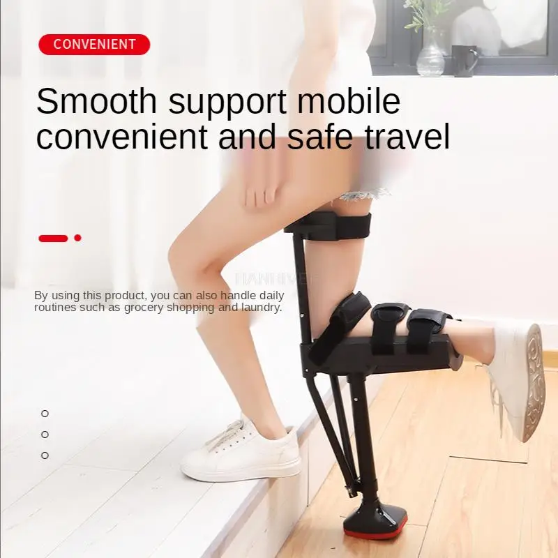 Sprained ankle fracture leg ankle hurt antiskid stick one leg extension step help walking auxiliary 2