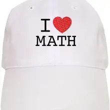 Бейсбольная кепка I Heart Math